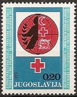 YUGOSLAVIA 1973 RED CROSS Surcharge MNH - Ongebruikt