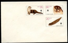 DDR U7 Umschlag FISCHOTTER ** 1987  Kat. 5,00 € - Enveloppes - Neuves