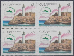 2001.11- * CUBA 2001. MNH. CONFERENCIA DE UNION PARLAMENTARIA. CASTILLO DEL MORRO. MORRO CASTLE. BLOCK 4. - Nuovi