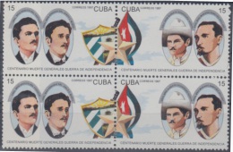 1997.28- * CUBA 1997. MNH. GENERALES DE LA GUERRA DE INDEPENDENCIA. INDEPENDENCE WAR. SE-TENAM. BLOCK PAIR. - Unused Stamps