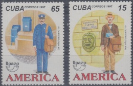 1997.31- * CUBA 1997. MNH. AMERICA UPAEP. CARTEROS Y BUZONES. POSTMAN & MAIL BOX. - Ongebruikt