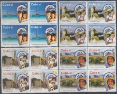 2001.29- * CUBA 2001. MNH. TURISMO. VISTAS TURISTICAS. CAYO LARGO. TRINIDAD. P. RIO. CASTILLO CABAÑA. BLOCK 4. - Nuovi