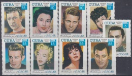 2001.41- * CUBA 2001. MNH. OLVIDADOS POR EL OSCAR. MARILYN MONROE. RICHARD BURTON. STEVE MCQUEEN. AVA GARDNER. - Unused Stamps