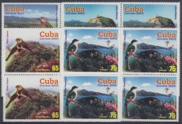 2003.43- * CUBA 2003. MNH. TURISMO. AVES Y PAISAJES DE CUBA. TRINIDAD. GRANMA. BIRD. PAJAROS. BLOCK 4. - Neufs