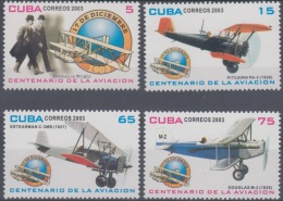 2003.45- * CUBA 2003. MNH. CENTENARIO DE LA AVIACION. AVION. AIRPLANE.  BROTHER WRIGHT. DOUGLAS M-2. - Ungebraucht