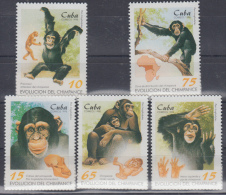 1998.27- * CUBA 1998. MNH. EVOLUCION DEL CHIMPANCE. MONO. MONKEY. - Ongebruikt