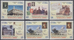 2000.37- * CUBA 2000. MNH. EXPO MUNDIAL ESPAÑA. SPAIN. HISTORIA POSTAL. BARCO. SHIP. - Used Stamps