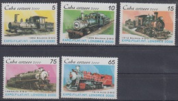 2000.38- * CUBA 2000. MNH. EXPO FILATELICA LONDRES. LONDON. FERROCARRIL. RAILROAD. RAILWAYS. TRAIN. LOCOMOTIVE - Used Stamps