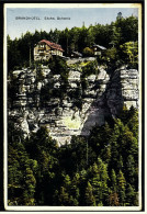 Sächs. Schweiz  -  Brandhotel Im Polenztal  -  Ansichtskarte Ca.1920    (4017) - Hohnstein (Sächs. Schweiz)