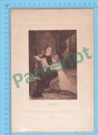 Propriété Artistique  GA Heliogravure ( "Autrefois"  De Emile Menier ) Recto/Verso - Sonstige & Ohne Zuordnung