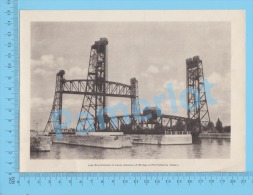 Welland Ship Canal ( Lake Erie Entrance To Canal Showing Lift Bridges At Port Colborne ) Ontario Canada Recto/Verso - Other & Unclassified