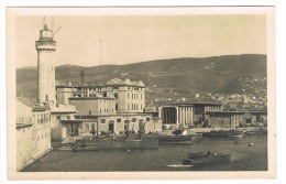 RB 1010 -  Real Photo Postcard - Lighthouse - La Lanterna &amp; Harbour - Trieste Italy - Trieste