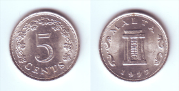 Malta 5 Cents 1977 - Malta