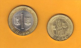 Precursori Pseudoeuro Fiesole E Pontassieve 1998:  1 Euro E 50 Cent - Abarten Und Kuriositäten