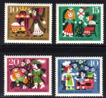 BRD 1964 ** Dornröschen Von Brüder Grimm - MiNr. 447-450 Kompletter Satz MNH - Fairy Tales, Popular Stories & Legends