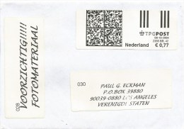 Netherlands 2004 2355 BR Hoogmade Meter Square Digital Barcode PC-A2 With Identification Code Below Date EMA  Cover - Macchine Per Obliterare (EMA)