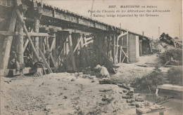 59 MARCOING, Pont Du Chemin De Fer Détruit Par Les Allemands - Marcoing