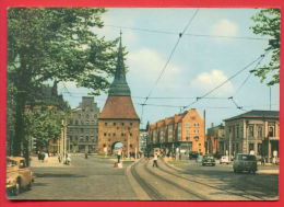 159035 / Rostock - STACHE GATE , PORTE DE PIERRE , STENPORT , CAR , BUS , TRAMWAY RAILROAD - Germany Allemagne Deutschla - Rostock