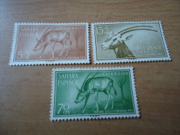 Spanien  Sahara MiNr.154-156 Tiere (1955) - Spanish Sahara