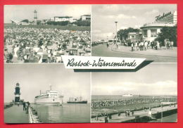 159048 / ROSTOCK WARNEMÜNDE - LEUCHTTURM , LIGHTHOUSE , PORT SHIP  - Germany Allemagne Deutschland Germania - Rostock