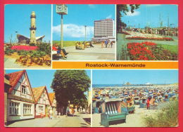 159056 / ROSTOCK WARNEMÜNDE - LEUCHTTURM , LIGHTHOUSE , PORT SHIP , CLOCK, HOTEL  Germany Allemagne Deutschland Germania - Rostock