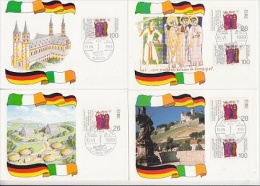 Ireland & Germany St. Kilian  4 Maximum Cards (19060) - Cartes-maximum