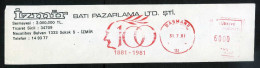 Machine Stamps (ATM) Red Special Cancels BASMANE 31.7.81 (#85) - Distributors