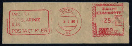 Machine Stamps (ATM) Red Special Cancels SOKE 3.2.80 (#66) - Distributori