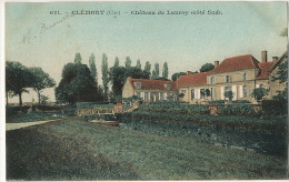 691 Chateau De Lauroy Coté Sud Cachet Train Salbris A Argent  L. Marchand Couleur - Clémont