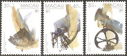 1994 MACAO Natical Navigation Instruments STAMP 3v - Blocs-feuillets