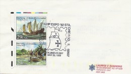 Christopher Columbus. Cover USA. Columbus Day 1992.Stamp Expo.   H-33 - Christoffel Columbus