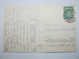 Danzig Oliva , Klarer Stempel Auf Ansichtskarte - Lettres & Documents