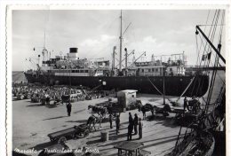 Delcampe - MARSALA 1957 - PARTICOLARE DEL PORTO - ANIMATA - CARRETTI - NAVI - C079 - Marsala