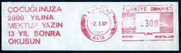 Machine Stamps (ATM) Red Special Cancels PASAPORT 2.3.87 (#11) - Automatenmarken