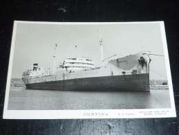 PURFINA - 4 5 1950 - Marius Bar Phot, Toulon - BATEAU PETROLIER - Tanker