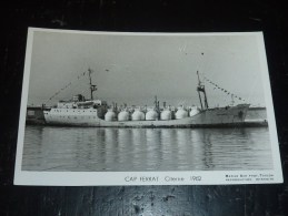 CAP FERRAT CITERNE 1962 - Marius Bar Phot, Toulon - BATEAU PETROLIER - Pétroliers