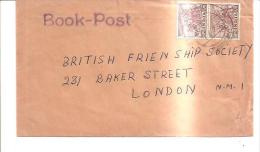 62402) India Book Post  Con 2 Valori  1 Da 6 A S - Da Delhi A Londra Il 27-7-1950 - Covers & Documents