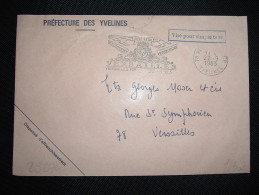 LETTRE PREFECTURE DES YVELINES OBL.MEC.22-9-1983 VERSAILLES RP (78 YVELINES) + GRIFFE: Visé Pour Simple Taxe - Frankobriefe