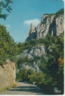 ARDECHE  LE ROCHERS "CHARLEMAGNE"  AU DESSUS DU PONT D'ARC  (VIAGGIATA) - Vallon Pont D'Arc