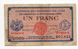 Lyon - 1 Franc - Cámara De Comercio