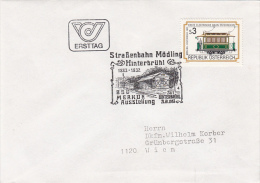 10846- TRAM, TRAMWAY, STAMP AND SPECIAL POSTMARK ON COVER, OBLIT FDC, 1983, AUSTRIA - Tranvie