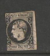 Romania 1866 - Michel 16 Thin Papper Used Deluxe - 1858-1880 Moldavia & Principality