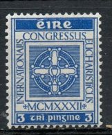 Ireland 1933 3p Adoration Of The Cross Issue #89 - Unused Stamps