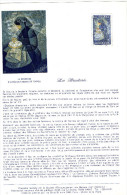 FRANCE 1980  FEUILLET "LA BRODERIE" Plaquette De La SEMA Avec Timbre Oblitéré - Autres & Non Classés