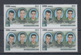 2012.87 CUBA MNH 2012 HEROES DEL MININT Y LA SEGURIDAD DEL ESTADO. BLOCK4. ESPIONAKE. SPY. - Neufs