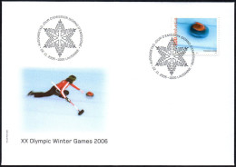 SWITZERLAND LAUSANNE 2005 - XX OLYMPIC WINTER GAMES "TORINO 2006" -  FDC - CURLING - Invierno 2006: Turín