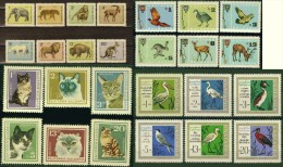 BULGARIA Lot Of 4 Sets MNH FAUNA Zoo Animals Birds CATS MONKEY ELEPHANT LION TIGER - Collections, Lots & Series