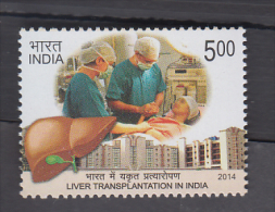 India 2014  LIVER TRANSPLANTATION IN INDIA   # 84040   Indien Inde - Neufs