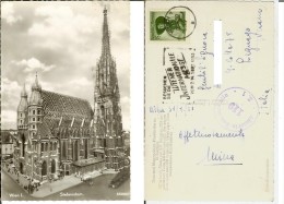 Wien: Stefansdom. Postcard Cm 9x14 Travelled 01/09/1952 (Wiener Internationale Messe, Alliierte Zensurstelle 119) - Stephansplatz