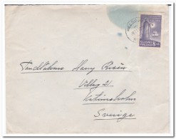 Finland 1948 Letter To Sweden Wit Lighthouse - Cartas & Documentos